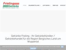 Tablet Screenshot of getraenke-frieling.de